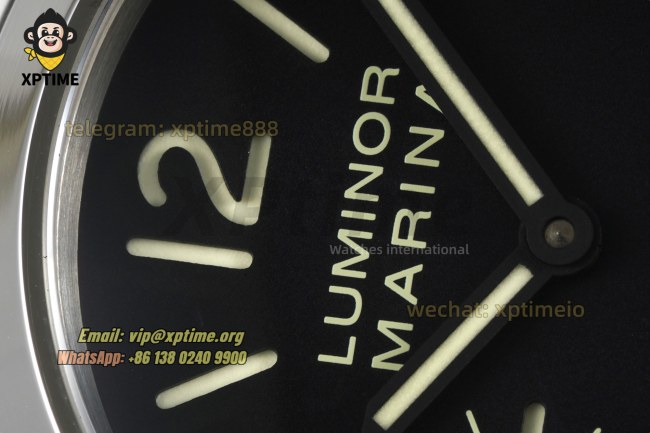 Luminor PAM1113 Marina 44mm VSF Black/Stick & Numeral on SS/LE Strap A6497 Luminor PAM1113 Marina 44mm VSF Black/Stick & Numeral on SS/LE Strap A6497