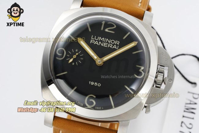 Luminor PAM127 47mm VSF Black/Stick & Numeral on SS/LE Strap A6497 Luminor PAM127 47mm VSF Black/Stick & Numeral on SS/LE Strap A6497