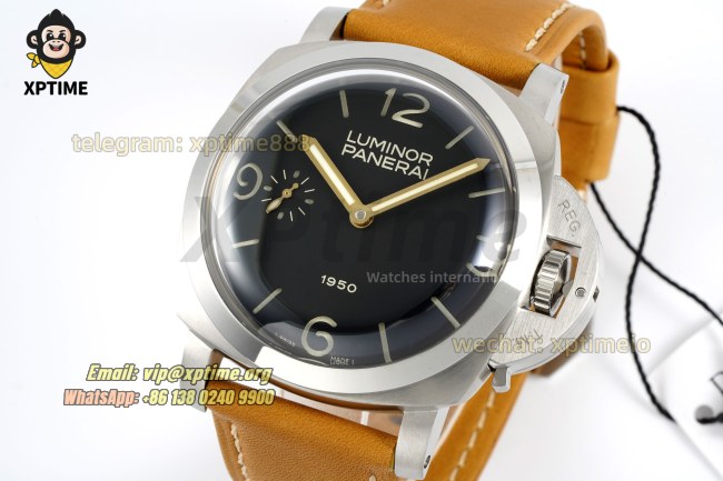 Luminor PAM127 47mm VSF Black/Stick & Numeral on SS/LE Strap A6497 Luminor PAM127 47mm VSF Black/Stick & Numeral on SS/LE Strap A6497