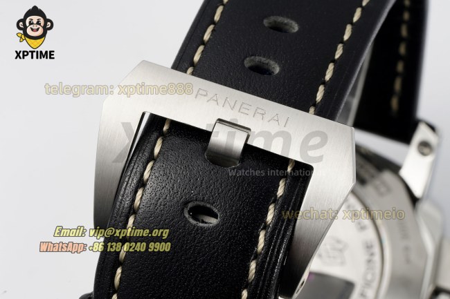 Luminor PAM359 44mm VSF Black/Numeral on SS/LE Strap P9000 Super Clone Luminor PAM359 44mm VSF Black/Numeral on SS/LE Strap P9000 Super Clone