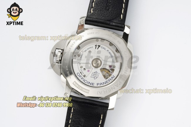 Luminor PAM359 44mm VSF Black/Numeral on SS/LE Strap P9000 Super Clone Luminor PAM359 44mm VSF Black/Numeral on SS/LE Strap P9000 Super Clone