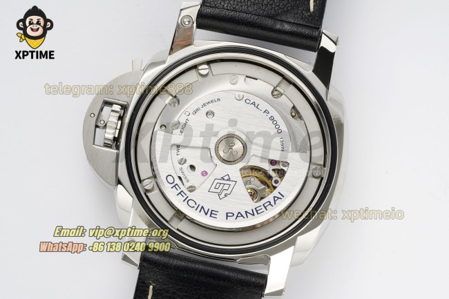 Luminor PAM359 44mm VSF Black/Numeral on SS/LE Strap P9000 Super Clone Luminor PAM359 44mm VSF Black/Numeral on SS/LE Strap P9000 Super Clone