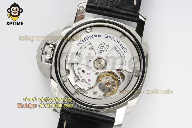 Luminor PAM359 44mm VSF Black/Numeral on SS/LE Strap P9000 Super Clone Luminor PAM359 44mm VSF Black/Numeral on SS/LE Strap P9000 Super Clone