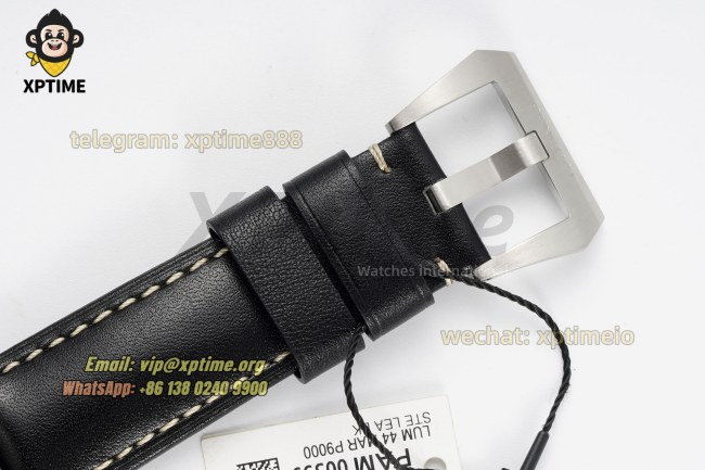 Luminor PAM359 44mm VSF Black/Numeral on SS/LE Strap P9000 Super Clone Luminor PAM359 44mm VSF Black/Numeral on SS/LE Strap P9000 Super Clone