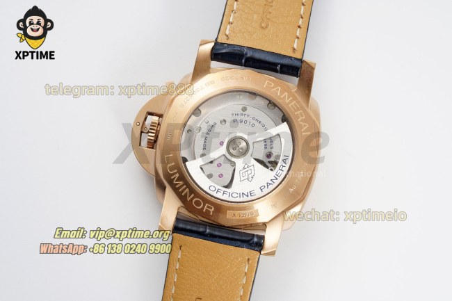 Luminor Marina PAM1114 44mm VSF Blue/Stick & Numeral on RG/LE Strap P9010 Super Clone Luminor Marina PAM1114 44mm VSF Blue/Stick & Numeral on RG/LE Strap P9010 Super Clone