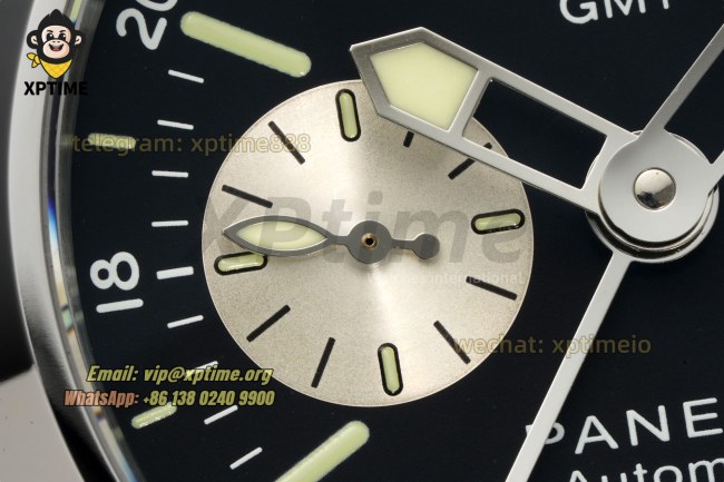 Luminor GMT PAM088 44mm VSF Black/Stick & Numeral on SS/LE Strap OPVIII Luminor GMT PAM088 44mm VSF Black/Stick & Numeral on SS/LE Strap OPVIII