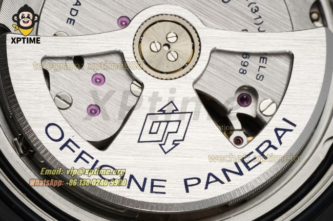 Luminor Marina PAM1118 Auto 44mm VSF Black/Stick & Numeral on FC/NY Strap P9010 Luminor Marina PAM1118 Auto 44mm VSF Black/Stick & Numeral on FC/NY Strap P9010