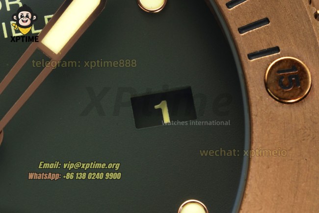 Submersible PAM382N 44mm VSF Green/Dot on BR/LE Strap Mod9000 Super Clone Submersible PAM382N 44mm VSF Green/Dot on BR/LE Strap Mod9000 Super Clone