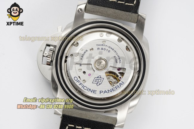 Luminor Marina Auto PAM1314 44mm VSF White/Stick & Numeral on SS/LE Strap P9010 Luminor Marina Auto PAM1314 44mm VSF White/Stick & Numeral on SS/LE Strap P9010