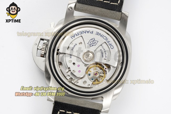 Luminor Marina Auto PAM1314 44mm VSF White/Stick & Numeral on SS/LE Strap P9010 Luminor Marina Auto PAM1314 44mm VSF White/Stick & Numeral on SS/LE Strap P9010