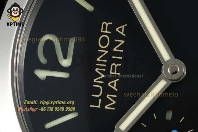 Luminor Marina Auto PAM1312 44mm VSF Black/Stick & Numeral on SS/LE Strap P9010 Luminor Marina Auto PAM1312 44mm VSF Black/Stick & Numeral on SS/LE Strap P9010