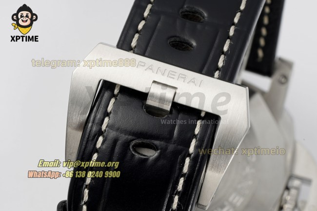 Luminor Marina Auto PAM1312 44mm VSF Black/Stick & Numeral on SS/LE Strap P9010 Luminor Marina Auto PAM1312 44mm VSF Black/Stick & Numeral on SS/LE Strap P9010