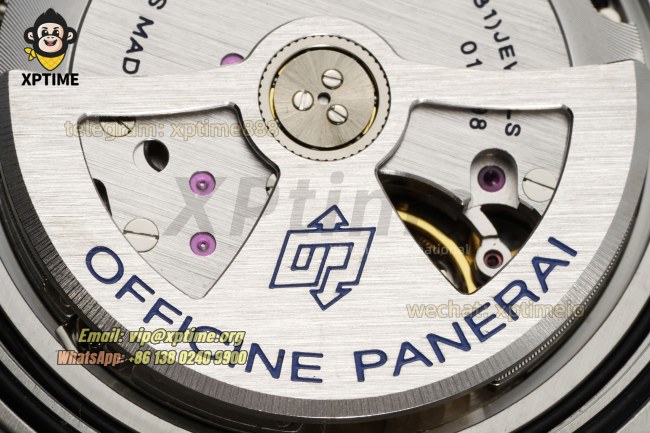 Luminor Marina Auto PAM1312 44mm VSF Black/Stick & Numeral on SS/LE Strap P9010 Luminor Marina Auto PAM1312 44mm VSF Black/Stick & Numeral on SS/LE Strap P9010