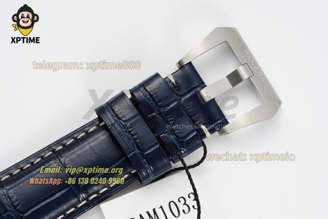 Luminor GMT PAM1033 44mm VSF Black/Stick & Numeral on SS/LE Strap V2 P9011 Luminor GMT PAM1033 44mm VSF Black/Stick & Numeral on SS/LE Strap V2 P9011