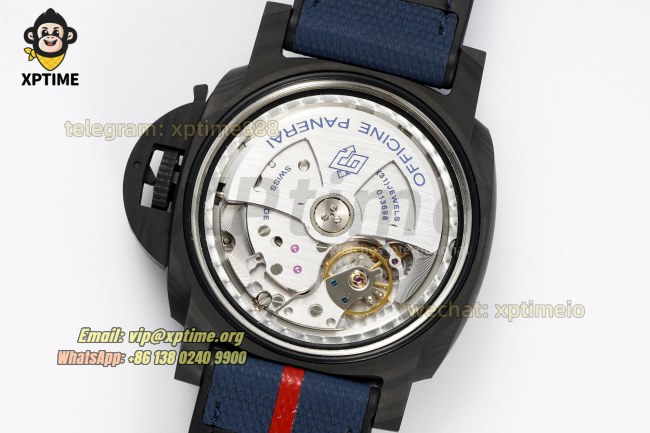 Luminor Luna Rossa PAM1529 44mm VSF Black/Stick & Numeral on FC/RU Strap V2 P9010 Luminor Luna Rossa PAM1529 44mm VSF Black/Stick & Numeral on FC/RU Strap V2 P9010
