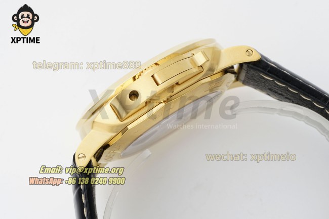 Luminor Marina Auto PAM1115 44mm VSF Gray/Stick & Numeral on YG/LE Strap P9010 Luminor Marina Auto PAM1115 44mm VSF Gray/Stick & Numeral on YG/LE Strap P9010