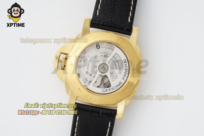 Luminor Marina Auto PAM1115 44mm VSF Gray/Stick & Numeral on YG/LE Strap P9010 Luminor Marina Auto PAM1115 44mm VSF Gray/Stick & Numeral on YG/LE Strap P9010