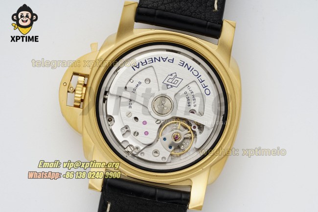 Luminor Marina Auto PAM1115 44mm VSF Gray/Stick & Numeral on YG/LE Strap P9010 Luminor Marina Auto PAM1115 44mm VSF Gray/Stick & Numeral on YG/LE Strap P9010