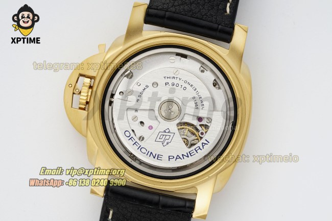 Luminor Marina Auto PAM1115 44mm VSF Gray/Stick & Numeral on YG/LE Strap P9010 Luminor Marina Auto PAM1115 44mm VSF Gray/Stick & Numeral on YG/LE Strap P9010