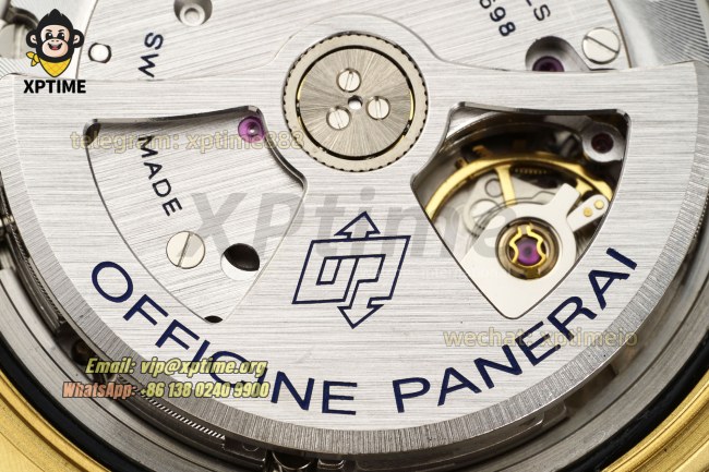 Luminor Marina Auto PAM1115 44mm VSF Gray/Stick & Numeral on YG/LE Strap P9010 Luminor Marina Auto PAM1115 44mm VSF Gray/Stick & Numeral on YG/LE Strap P9010