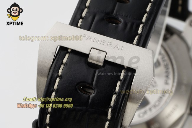 Luminor Marina PAM312 44mm VSF Black/Stick & Numeral on SS/LE Strap P9000 Luminor Marina PAM312 44mm VSF Black/Stick & Numeral on SS/LE Strap P9000