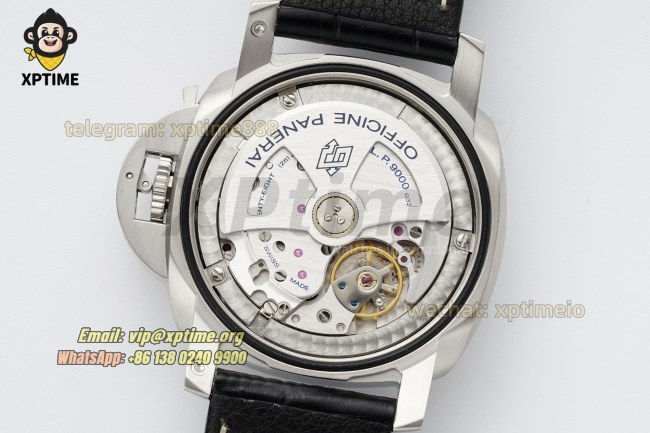 Luminor Marina PAM312 44mm VSF Black/Stick & Numeral on SS/LE Strap P9000 Luminor Marina PAM312 44mm VSF Black/Stick & Numeral on SS/LE Strap P9000