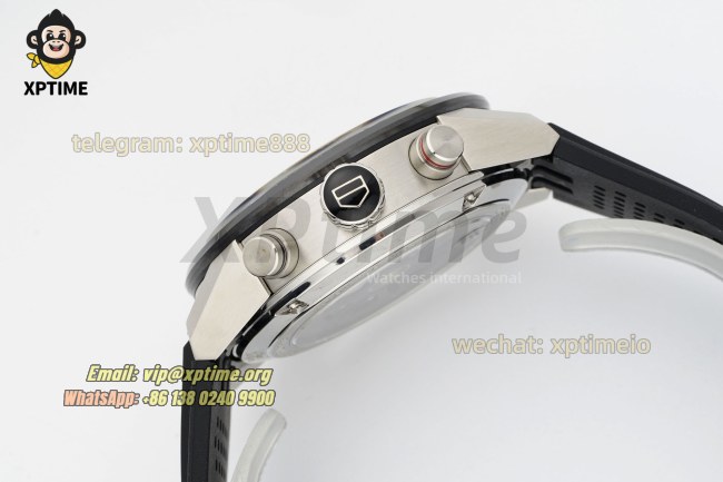 Carrera Cal. HEUER 01 Chrono 43mm XF Gray/Stick on SS/RU Strap A1887 Carrera Cal. HEUER 01 Chrono 43mm XF Gray/Stick on SS/RU Strap A1887