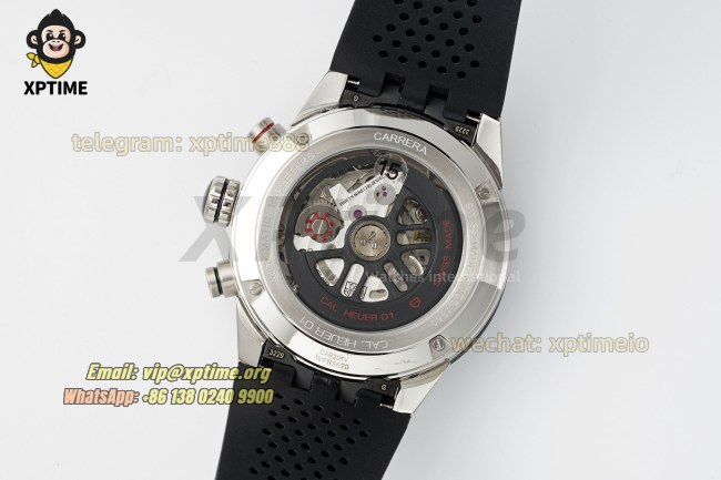 Carrera Cal. HEUER 01 Chrono 43mm XF Gray/Stick on SS/RU Strap A1887 Carrera Cal. HEUER 01 Chrono 43mm XF Gray/Stick on SS/RU Strap A1887