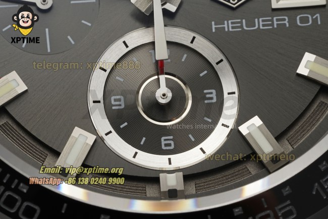 Carrera Cal. HEUER 01 Chrono 43mm XF Gray/Stick on SS/RU Strap A1887 Carrera Cal. HEUER 01 Chrono 43mm XF Gray/Stick on SS/RU Strap A1887