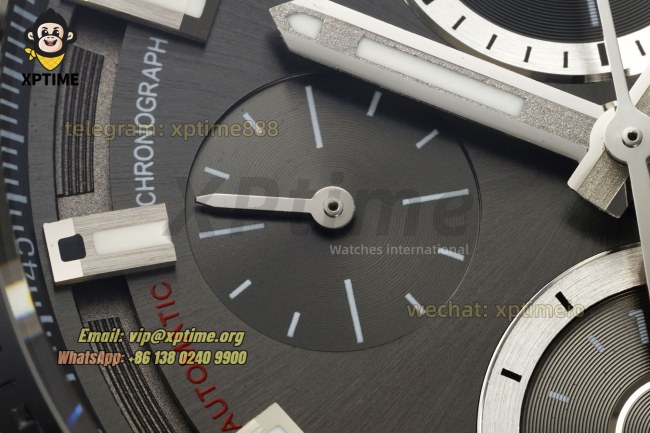 Carrera Cal. HEUER 01 Chrono 43mm XF Gray/Stick on SS/RU Strap A1887 Carrera Cal. HEUER 01 Chrono 43mm XF Gray/Stick on SS/RU Strap A1887