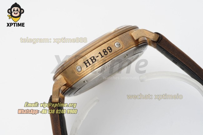 Type 20 Pilot Extra Special 45mm XF Black/Numerals on BR/LE Strap A2824 Type 20 Pilot Extra Special 45mm XF Black/Numerals on BR/LE Strap A2824