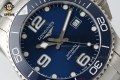 HydroConquest Mens 43mm XF Blue/Dot & Numerals on SS/SS Bracelet A2892 HydroConquest Mens 43mm XF Blue/Dot & Numerals on SS/SS Bracelet A2892