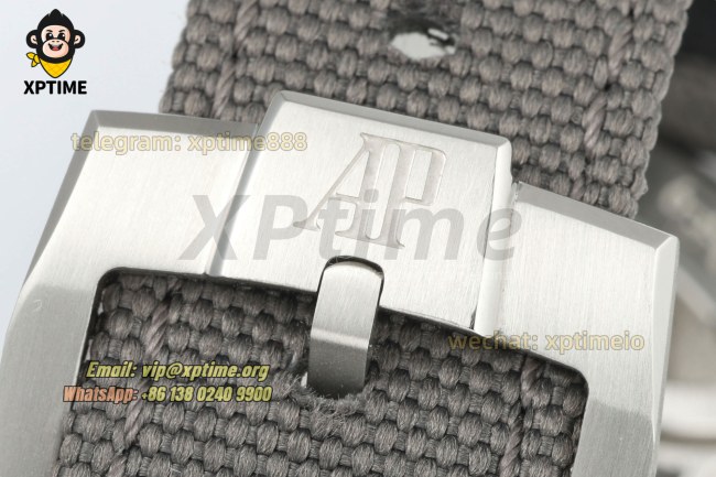 Code 11.59 26396QT 41mm APPF Gray/Stick on SS/NY Strap Code 11.59 26396QT 41mm APPF Gray/Stick on SS/NY Strap