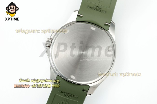 Aquanaut Lady 5067 35.6mm ZF Green/Numerals on SS/RU Quartz Aquanaut Lady 5067 35.6mm ZF Green/Numerals on SS/RU Quartz