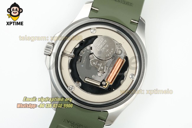 Aquanaut Lady 5067 35.6mm ZF Green/Numerals on SS/RU Quartz Aquanaut Lady 5067 35.6mm ZF Green/Numerals on SS/RU Quartz