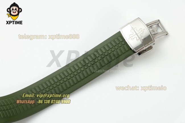 Aquanaut Lady 5067 35.6mm ZF Green/Numerals on SS/RU Quartz Aquanaut Lady 5067 35.6mm ZF Green/Numerals on SS/RU Quartz
