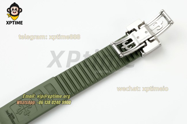 Aquanaut Lady 5067 35.6mm ZF Green/Numerals on SS/RU Quartz Aquanaut Lady 5067 35.6mm ZF Green/Numerals on SS/RU Quartz
