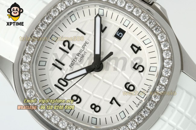 Aquanaut Lady 5067 35.6mm ZF White/Numerals on SS/RU Quartz Aquanaut Lady 5067 35.6mm ZF White/Numerals on SS/RU Quartz