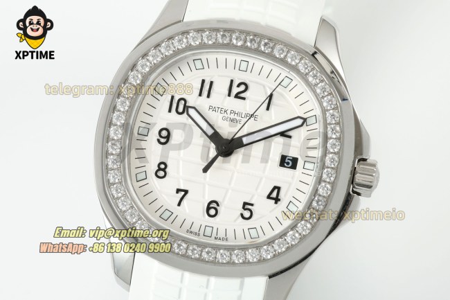 Aquanaut Lady 5067 35.6mm ZF White/Numerals on SS/RU Quartz Aquanaut Lady 5067 35.6mm ZF White/Numerals on SS/RU Quartz
