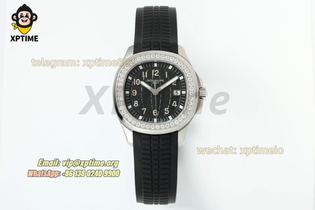 Aquanaut Lady 5067 35.6mm ZF Black/Numerals on SS/RU Quartz Aquanaut Lady 5067 35.6mm ZF Black/Numerals on SS/RU Quartz