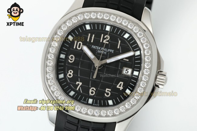 Aquanaut Lady 5067 35.6mm ZF Black/Numerals on SS/RU Quartz Aquanaut Lady 5067 35.6mm ZF Black/Numerals on SS/RU Quartz
