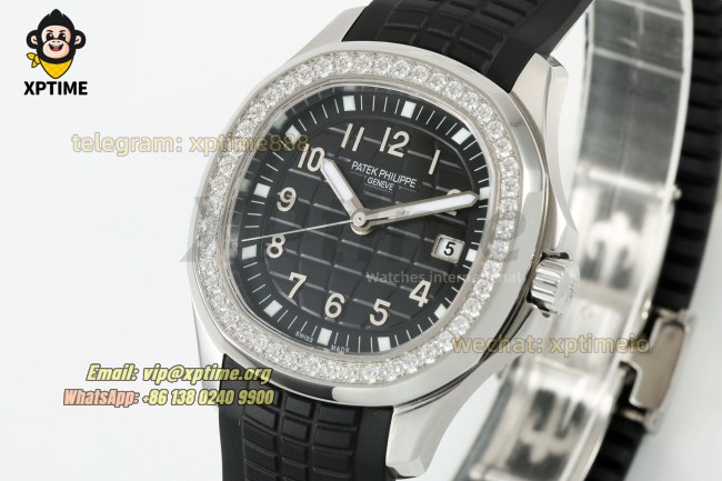 Aquanaut Lady 5067 35.6mm ZF Black/Numerals on SS/RU Quartz Aquanaut Lady 5067 35.6mm ZF Black/Numerals on SS/RU Quartz
