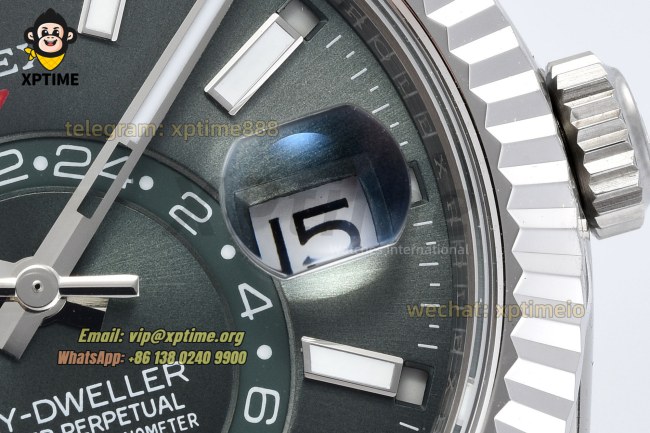 Sky-Dweller 326934 42mm ZF Green/Sticks & Numerals on Jub SS/SS Bracelet A2824 Sky-Dweller 326934 42mm ZF Green/Sticks & Numerals on Jub SS/SS Bracelet A2824