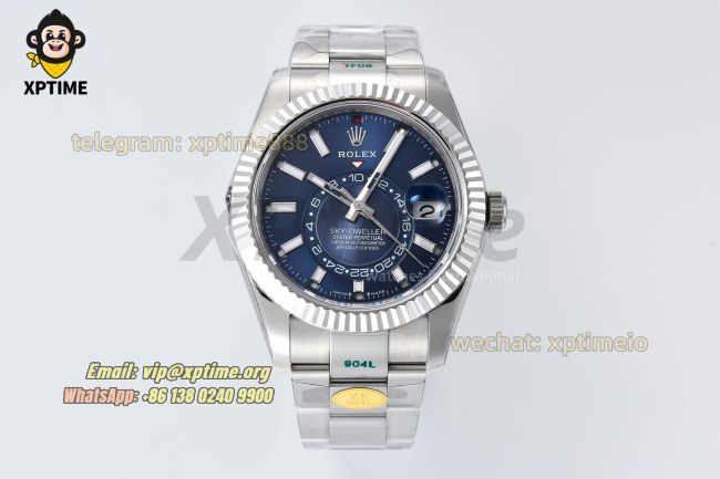 Sky-Dweller 326934 42mm ZF Blue/Sticks & Numerals on Oys SS/SS Bracelet A2824 Sky-Dweller 326934 42mm ZF Blue/Sticks & Numerals on Oys SS/SS Bracelet A2824