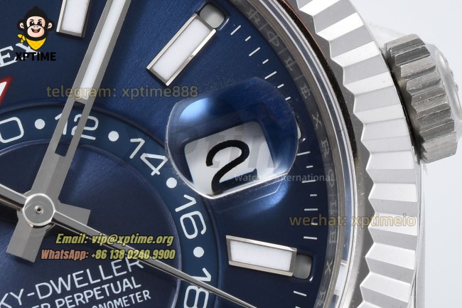 Sky-Dweller 326934 42mm ZF Blue/Sticks & Numerals on Oys SS/SS Bracelet A2824 Sky-Dweller 326934 42mm ZF Blue/Sticks & Numerals on Oys SS/SS Bracelet A2824