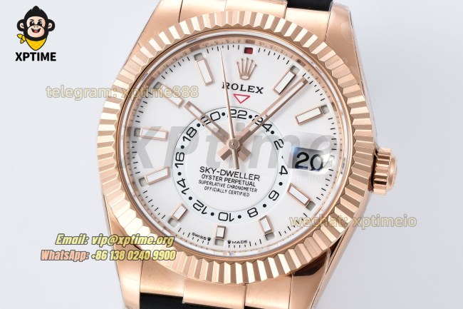 Sky-Dweller 336235 42mm ZF White/Sticks & Numerals on RG/RU Bracelet A2824 (Weighted) Sky-Dweller 336235 42mm ZF White/Sticks & Numerals on RG/RU Bracelet A2824 (Weighted)