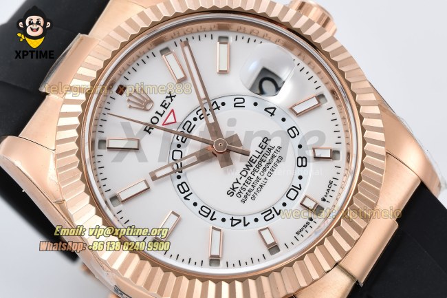 Sky-Dweller 336235 42mm ZF White/Sticks & Numerals on RG/RU Bracelet A2824 (Weighted) Sky-Dweller 336235 42mm ZF White/Sticks & Numerals on RG/RU Bracelet A2824 (Weighted)