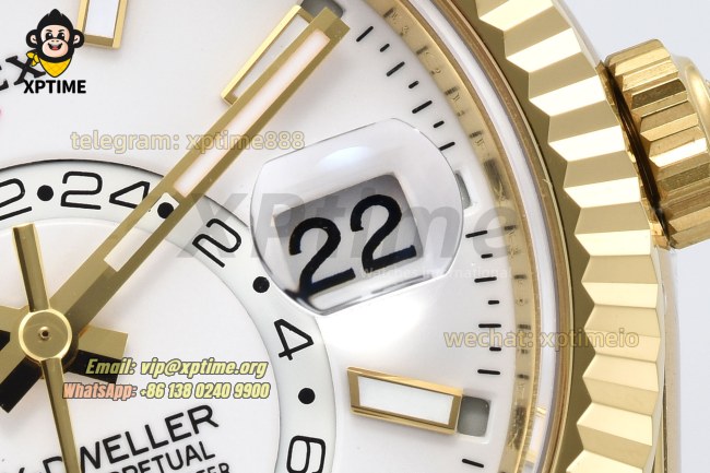 Sky-Dweller 336238 42mm ZF White/Sticks & Numerals on YG/RU Bracelet A2824 (Weighted) Sky-Dweller 336238 42mm ZF White/Sticks & Numerals on YG/RU Bracelet A2824 (Weighted)