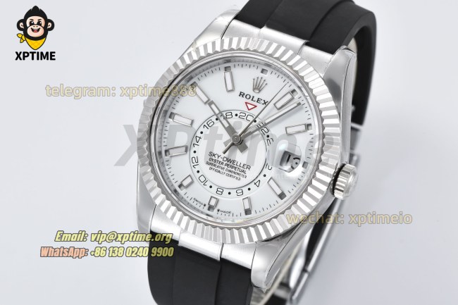 Sky-Dweller 336234 42mm ZF White/Sticks & Numerals on SS/RU Bracelet A2824 (Weighted) Sky-Dweller 336234 42mm ZF White/Sticks & Numerals on SS/RU Bracelet A2824 (Weighted)
