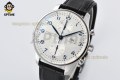 Portugieser Chrono IW371605 41mm ZF White/Numeral on SS/LE Strap A69355 Portugieser Chrono IW371605 41mm ZF White/Numeral on SS/LE Strap A69355